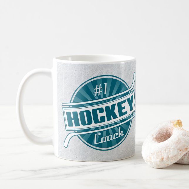 Number 1 Hockey Coach Cup (With Donut)