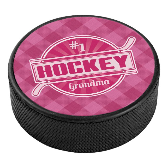 Number 1 Ice Hockey Grandma Puck (3/4)