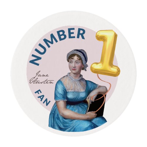 Number 1 Jane Austen Fan Edible Frosting Rounds