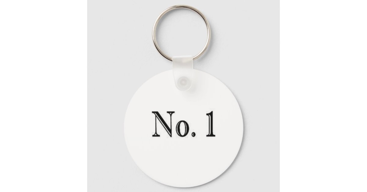 Number 1 keychain | Zazzle