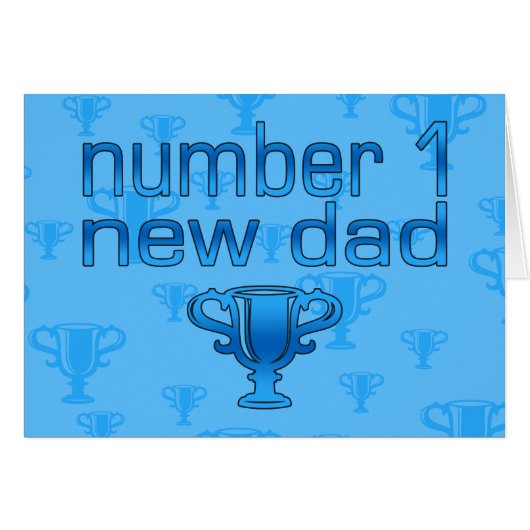 Number 1 New Dad Cards (Front Horizontal)