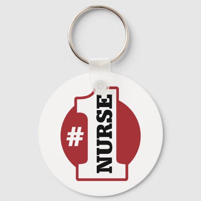 Number 1 Nurse Keychain (Front)
