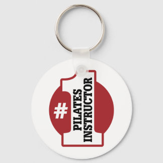 Number 1 Pilates Instructor Keychain