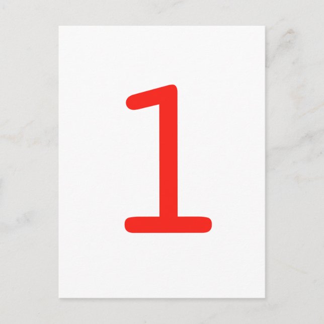 Number 1 postcard (Front)