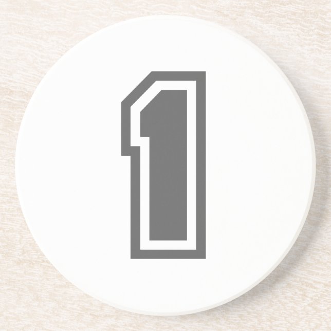 Number 1 sandstone coaster (Front)