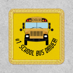 Number 1 School Bus Driver Appreciation Gift Patch