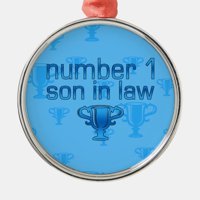 Number 1 Son in Law Christmas Ornaments