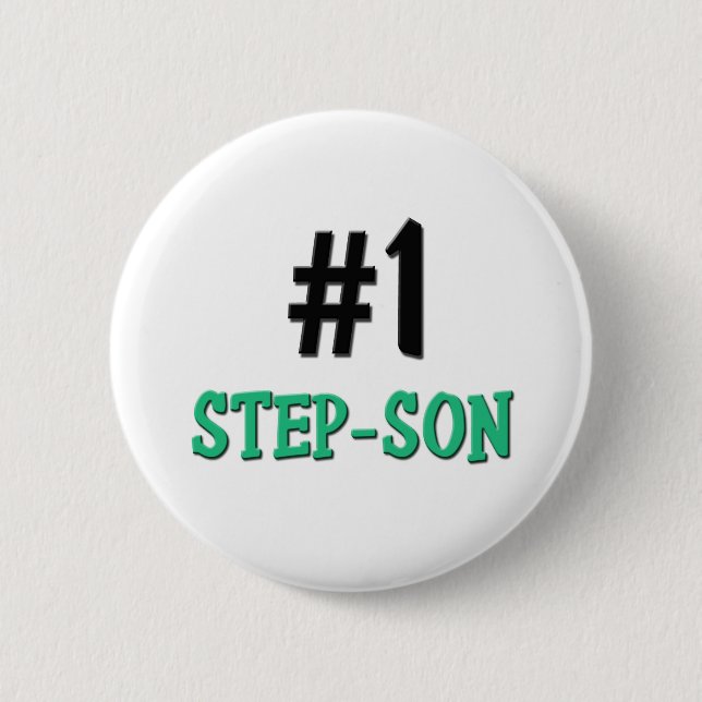 Number 1 Step-Son Pinback Button (Front)