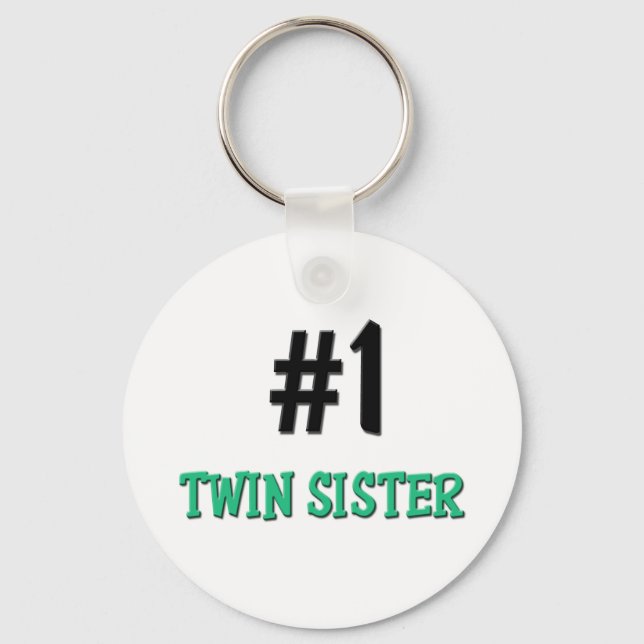 Number 1 Twin Sisters Keychain (Front)