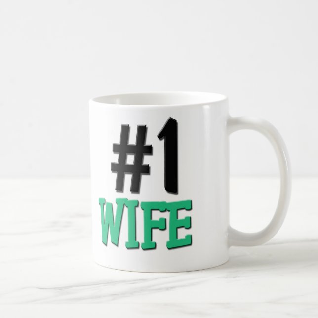 Number 1 Wife Coffee Mug (Right)