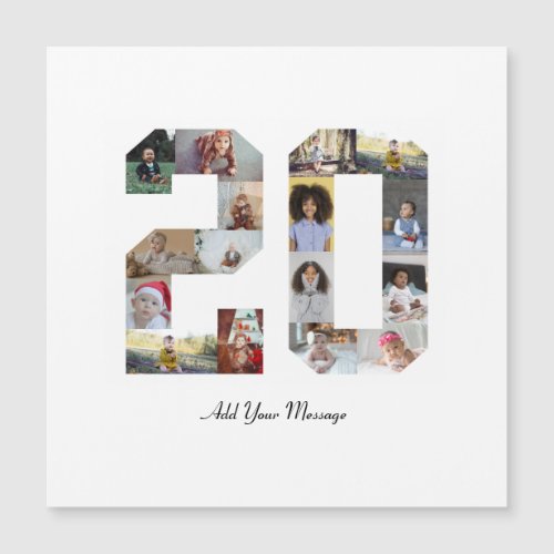 Number 20 Photo Collage