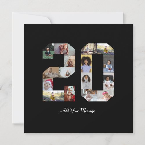 Number 20 Photo Collage