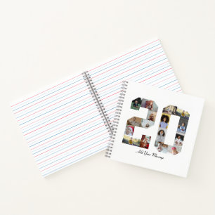 Number 20 Photo Collage Notebook