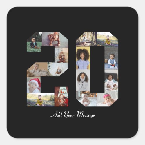 Number 20 Photo Collage