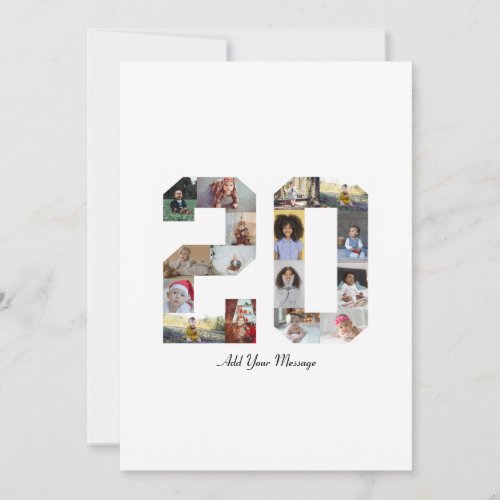 Number 20 Photo Collage