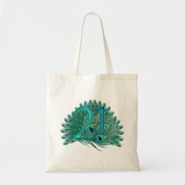 Number 21-21st birthday-21st anniversary bags (Front)