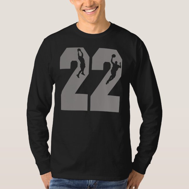 Number 22 Basketball Players T-Shirt (Front)