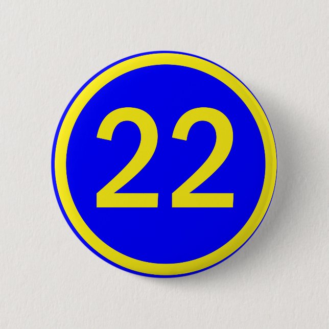 number 22 in a circle button (Front)