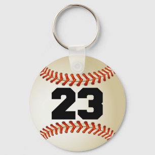 Number 23 Baseball Keychain