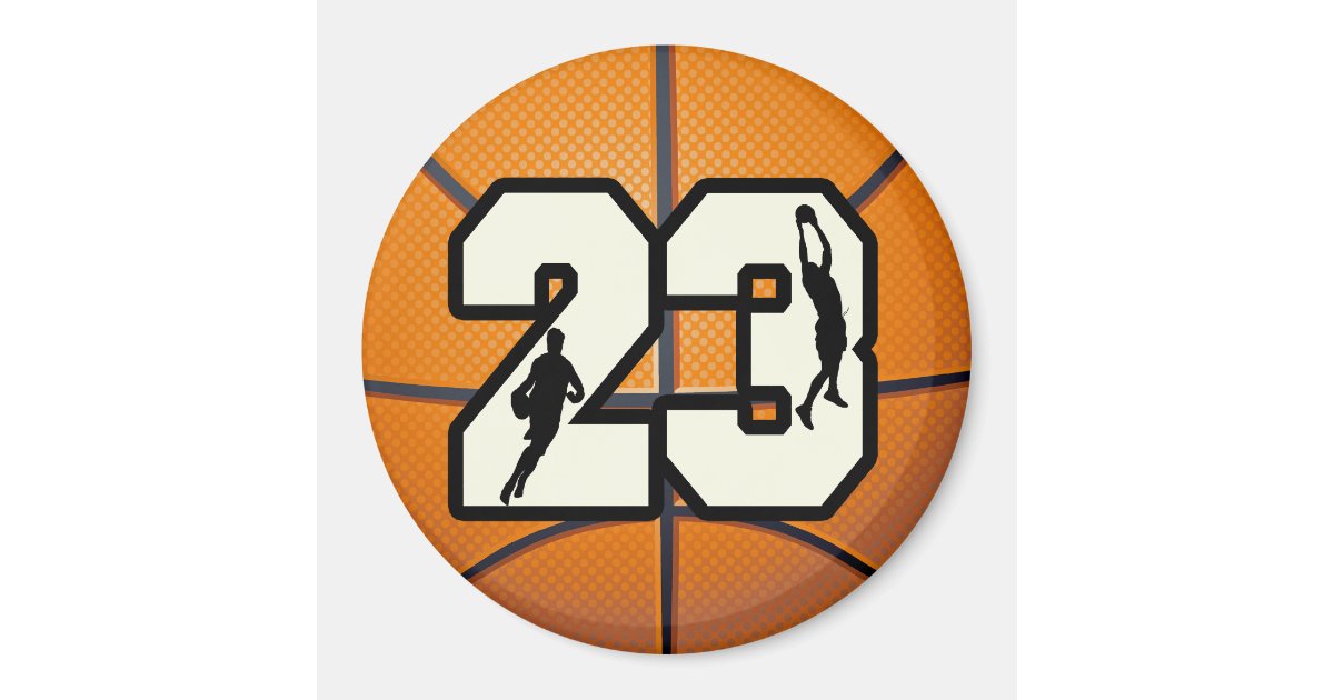 number-23-basketball-magnet-zazzle