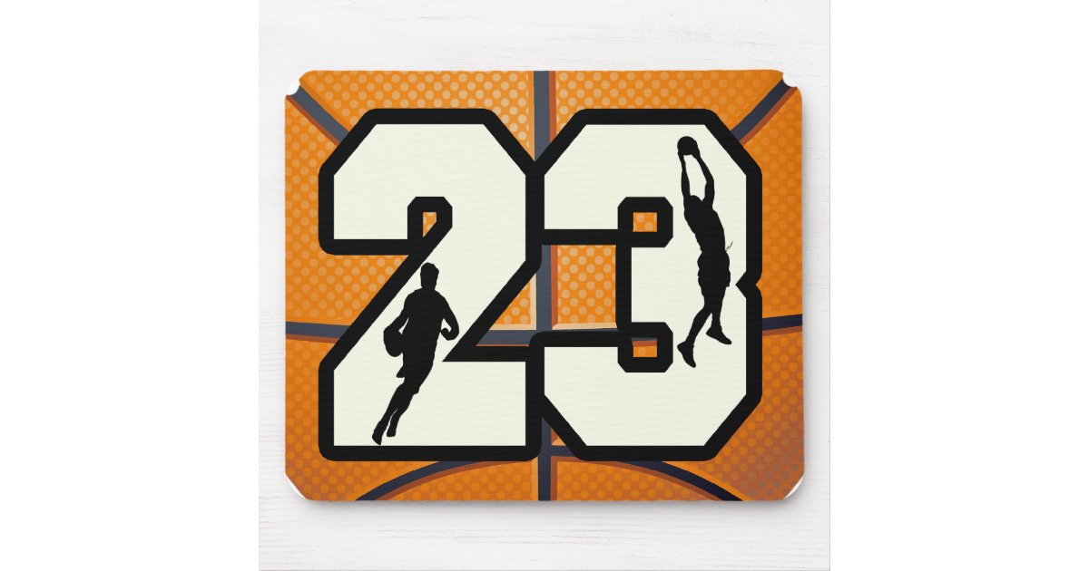 Number 23 Basketball Mouse Pad | Zazzle