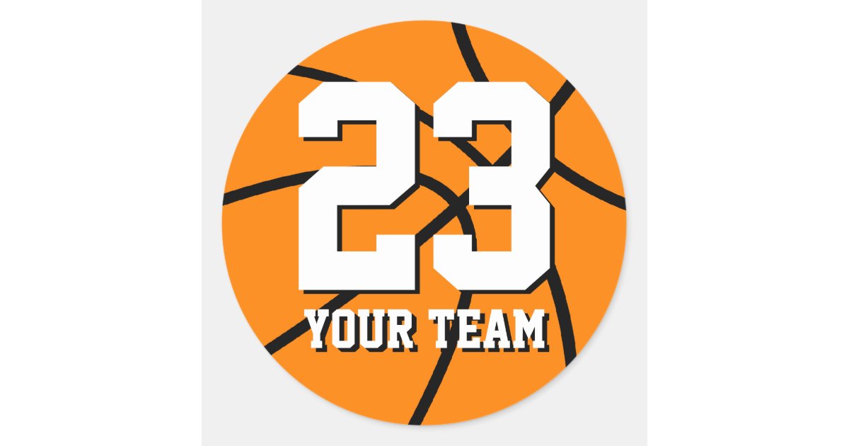 BASKETBALL JERSEY - NUMBER 23 Sticker for Sale by MARKER-B