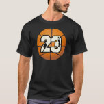 Number 23 Basketball T-shirt at Zazzle