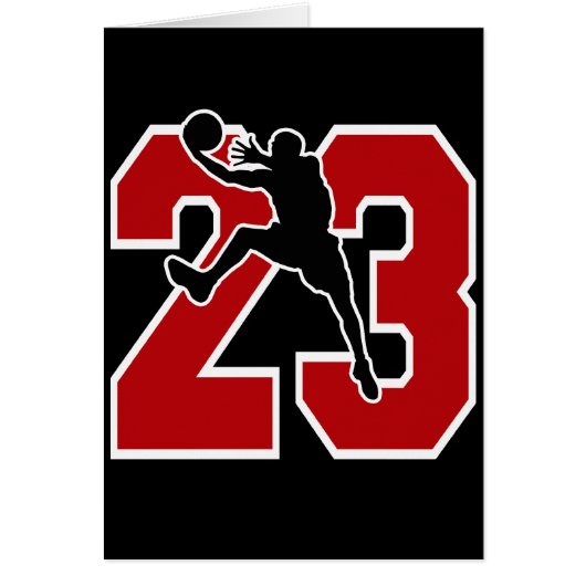 NUMBER 23 WITH BASKETBALL PLAYER CARDS (Front)