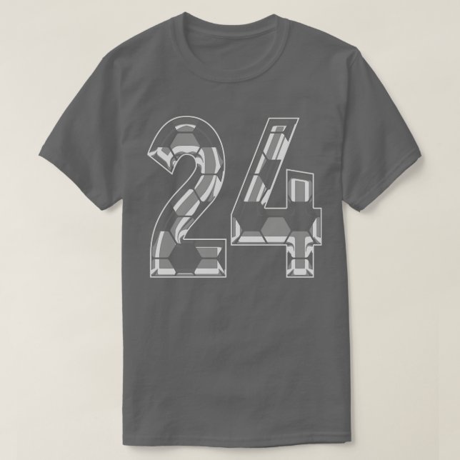 Number 24 Jersey 24 Mom Player Fan T-Shirt (Design Front)