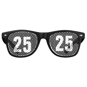 Number 25 Retro Sunglasses by a1rnmu74 at Zazzle