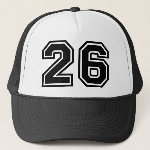 Number 26 Classic Trucker Hat