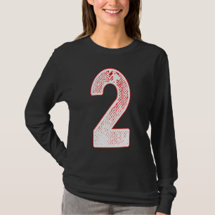 Number 2 Alphabet characters - Initial Number 2 mo T-Shirt
