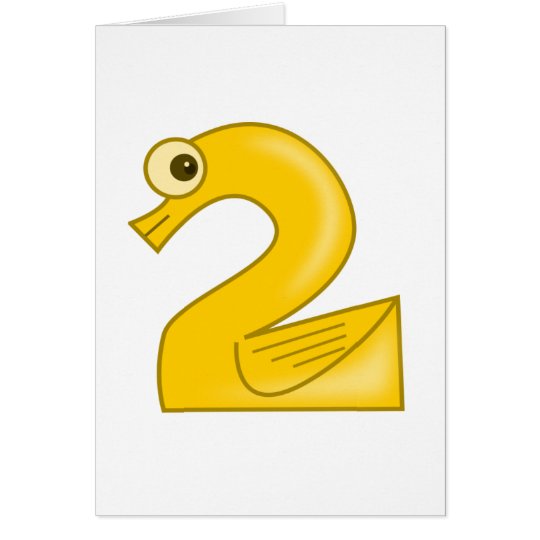 Number 2 card
