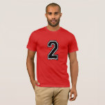 Number 2 Sports Jersey T-Shirt