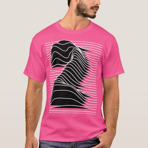 number 2 wavy lines T_Shirt