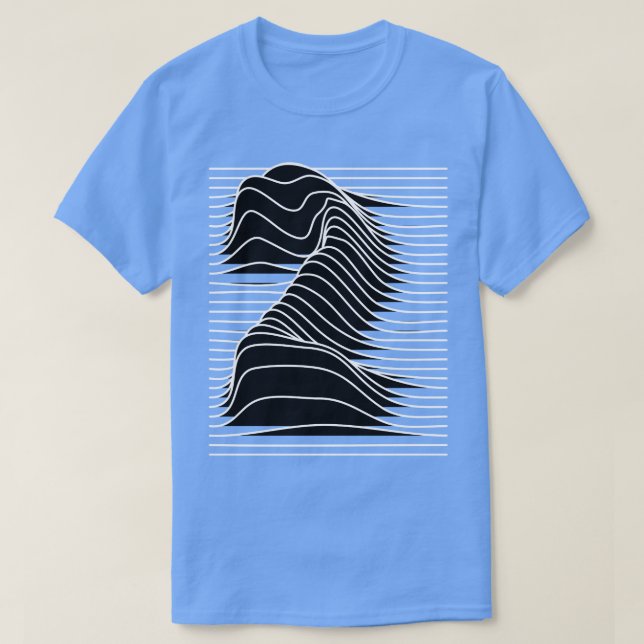 number 2 wavy lines T-Shirt (Design Front)