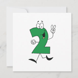 Number 2nd Birthday Tshirts and Gifts Card