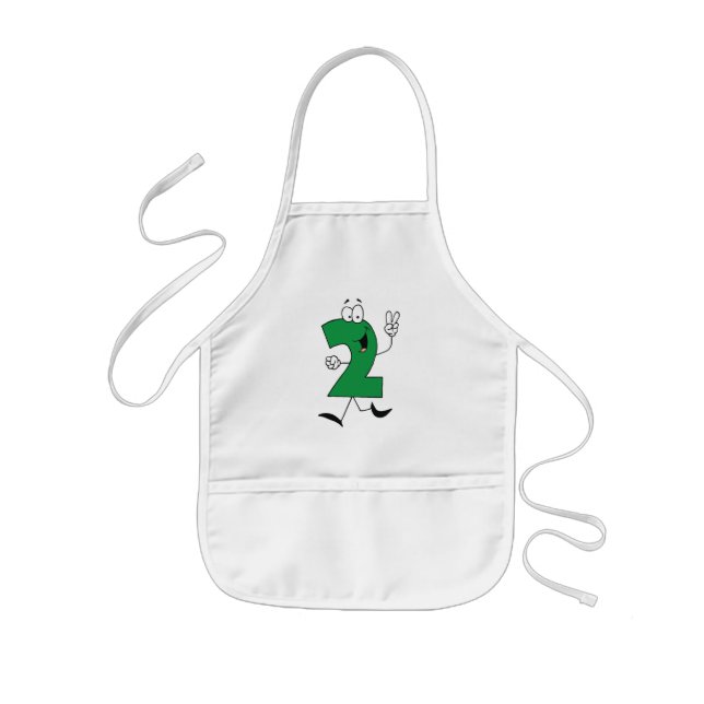 Number 2nd Birthday Tshirts and Gifts Kids' Apron (Front)