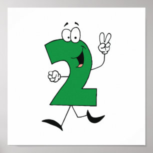 Number 2nd Birthday Tshirts and Gifts Poster