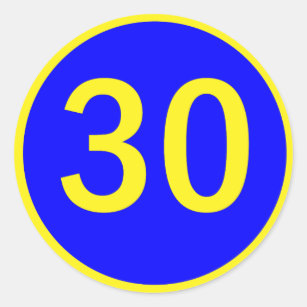 30 Number Stickers & Sticker Designs | Zazzle