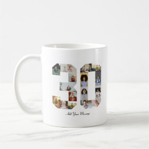Number 30 Photo Collage Coffee Mug