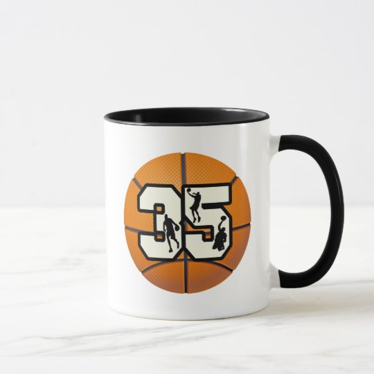 Number 35 Basketball Mug