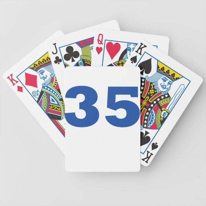 Number 35 deck of cards