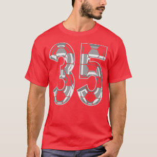 Number 35 Jersey 35 Mom Player Fan T-Shirt