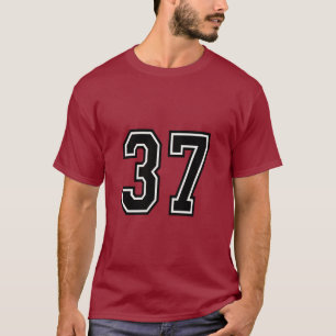 Number 37 Varsity Sports Jersey 37th Birthday T-Shirt
