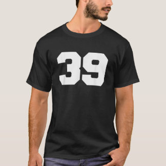 Number 39 Sports Jersey Player 39 Fan FRONT Print T-Shirt