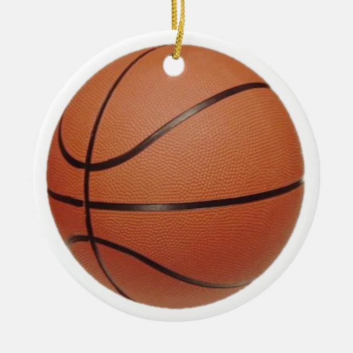 Number 3 Basketball and Player Christmas Ornaments