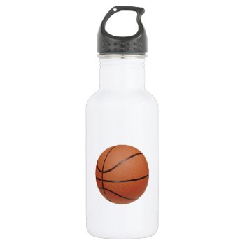 Number 3 Basketball And Player Water Bottle by Honeysuckle_Sweet at Zazzle