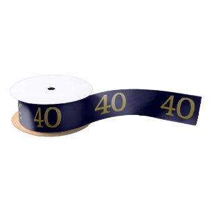 Number 40 Satin Ribbon