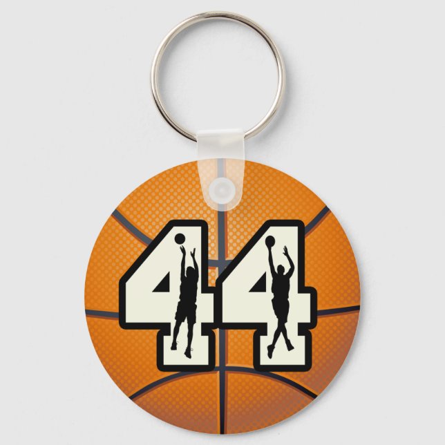 Number 44 Basketball Keychain (Front)
